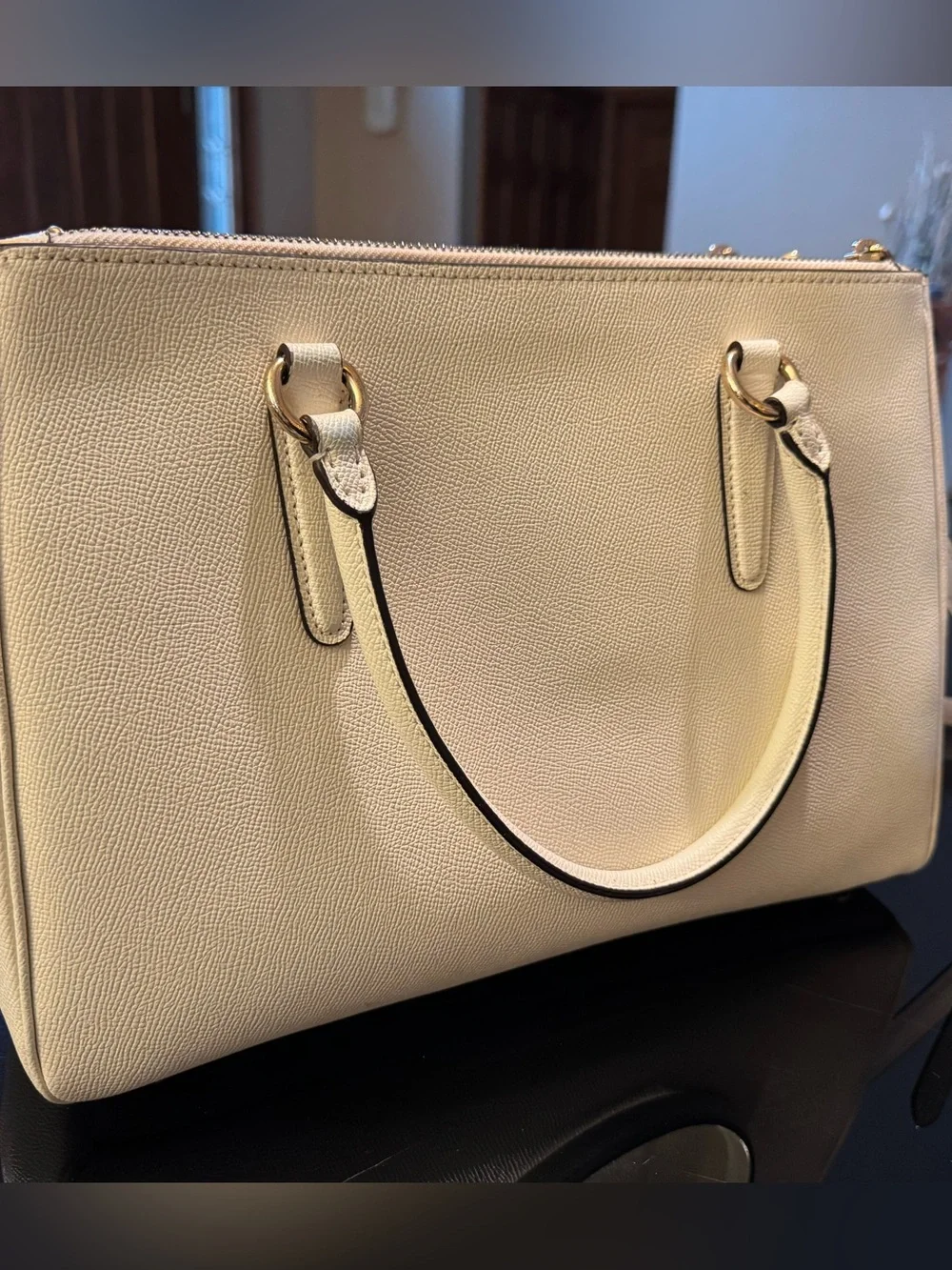 Coach structured saffiano
